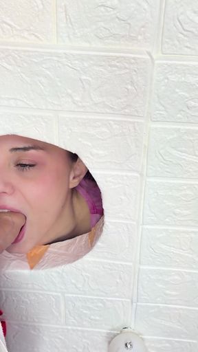 gloryhole cock to twist without stopping. AllMyLinks MisssVikki   Clip 1