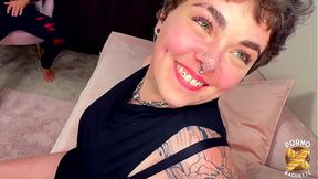 Betty, a beautiful naughty girl, gets filled in all her holes