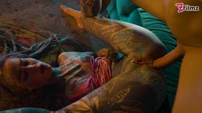 BWC Security Caught A Tattooed Girl Fucking Her Pussy So Good so He Fuck Her ANAL