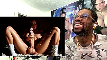 Long Hard Transgender Girl Cock Creaming Her Hard Delicious Meat Stick, AI Generated