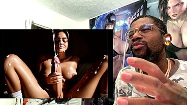 Long Hard Transgender Girl Cock Creaming Her Hard Delicious Meat Stick, AI Generated