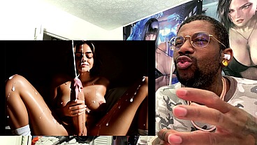 Long Hard Transgender Girl Cock Creaming Her Hard Delicious Meat Stick, AI Generated
