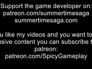 Summertime saga: slutty cougar mother I'd like to fuck bangs the pizza delivery man ep 196,197