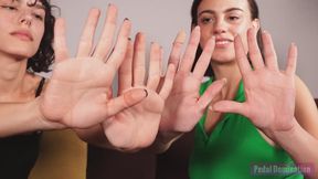 Friends Hand Comparing - 4K MP4