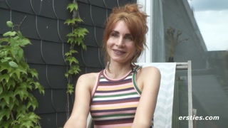 Regina Strips and Fucks Her Hairy Pussy with Sex Toy