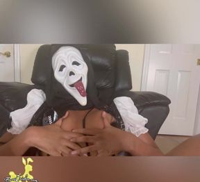 Babe Nation Halloween Ghostface Wants to Cum on Your Face and Make You Scream with Pleasure! if You Can Please Her, Shell Let Yo