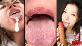 Tsubaki Kato spits her stinky saliva in your face