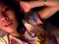 Amateur asian masturbates