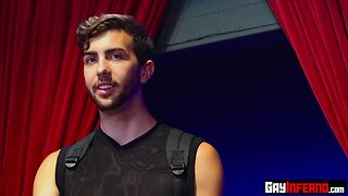 Hot studs fistfucked by their boss deep