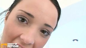 Brunette Teens Fuck Their Mouths and Cunts with the Same Toy