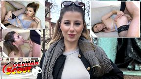 GERMAN SCOUT - German Gamer Girl Mia Minou Pickup for Casting Fuck in Munich