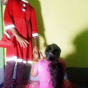 Holiday Season Christmas 2022 Fucking Hot Bengali Bhabhi in Clear Hindi Taking