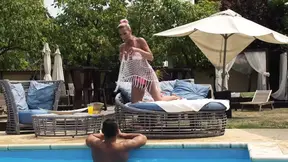 Gorgeous German MILF Lana Vegas gets drilled at the pool