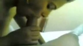 Filthy Indian girlfriend with bushy pussy gives head in POV