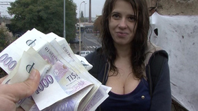 Czech College Girl Outdoor SEX for Cash