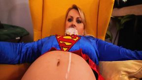 Superwoman's belly ferments and explodes WMV