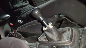 Sarah - Cranking In a Cute Dress & Sexy Black Tights