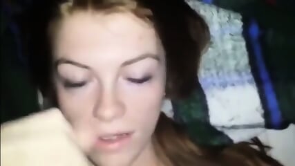 White girlfriend sucks