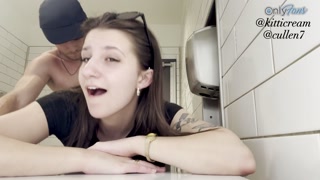 A stranger in the mall followed and fucked me in a public bathroom