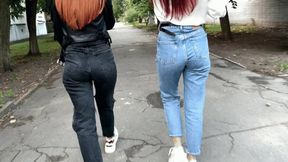 Outdoor POV Femdom Over A Random Stranger (You) And Jeans Fetish (MP4 HD 1080p)