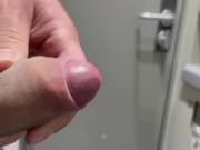 Risky train toilet wank with door unlocked.  What happens next is in full vid in fan club :)