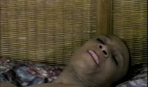 Horny Mature Babe Stuffs Hairy Pussy with Throbbing Banana