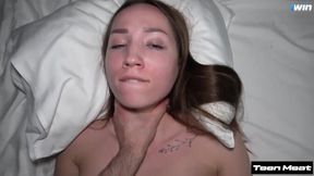 Cum dumpster Asian beauty in rough POV