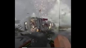 Block Man Explodes On Earth
