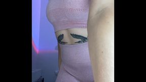 Peek at my sexy body in my gym outfit