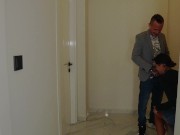 The Husband watches his Wife being Fucked by a realtor for a Discount!
