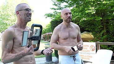 Behind the scenes, My husband let a stranger fuck my ass.