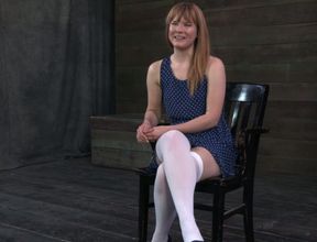 Naughty whore Claire Robbins is excited for upcoming BDSM session