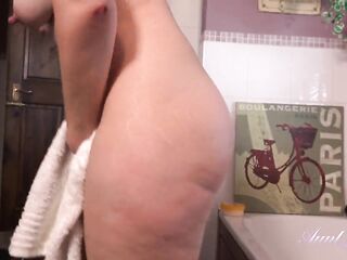 AuntJudys - Bathroom Time with 51yo Aged Amateur Redhead Kattie