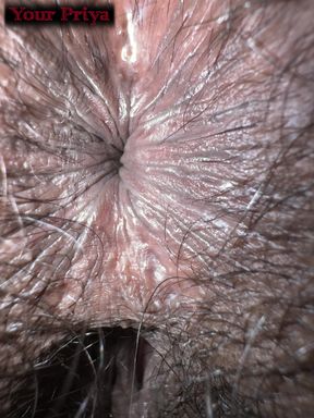 Asshole Beathing Extreme Closeup