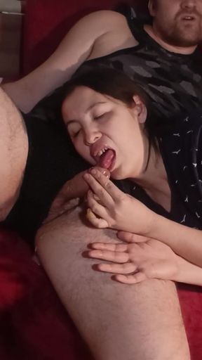 I love watching movies with happy endings with my stepbrother.   Clip 3