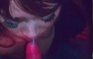 Asian CD sucking cock