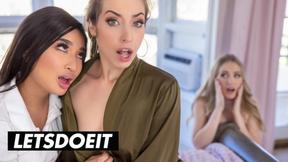 ”Naughty Step Sis Seduces Cheating Housewife - A CHICK KNOWS”