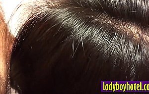 Client recorded amazing blowjob action by a horny Asian shemale slut May