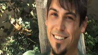 Guitar Playing Hot Boy Jerks Off His Latino Cock