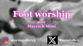 MAYZIS & MIMI - FOOT WORSHIP : "Tu pensais qu'on dormait ?"