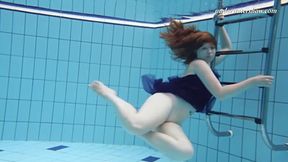 Sexy Lady Solo Soaking in the Pool