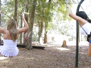 Savannah Rae & Kenna Valentina - up the Skirts