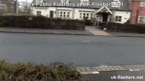 Can Everyone See my Pussy? Shameless Bree Branning Flashing and Pissing for UK Flashers