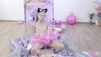 Part 04 - Blonde Princess with Pigtails fucks in Swimming Pool - Bonnie Dolce