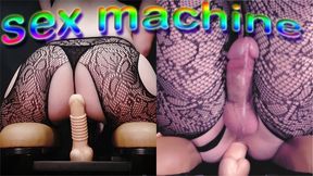 Cute Tranny Fucked Hard In The Ass By Sex Machine And Cum No Hands - Anal Orgasm