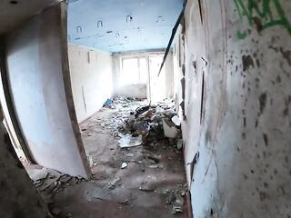 Walk around the horrible buildings with my hot bbe