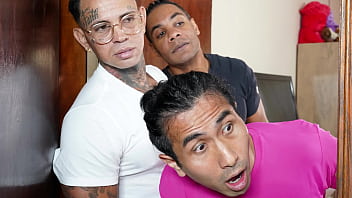 Gangbang with busty Brazilian milf and her best friend