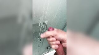 Jizm in the douche