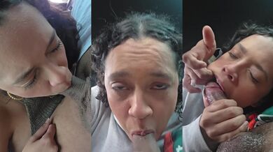 Latina caliente chupa sin parar hasta ahogarse