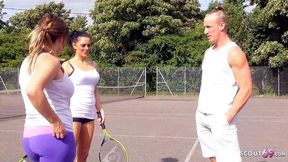 Hot Stepmom Jess *** to Fuck by Son's Best Friend After Tennis Match